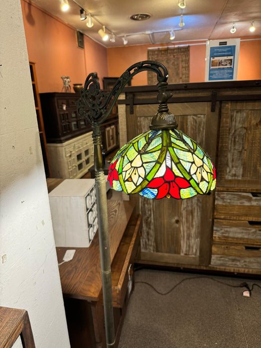 Tiffany style Stained glass Bridge Lamp / Reading Lamp