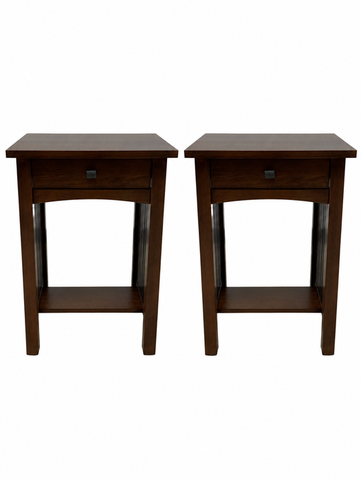 Mission 1 Drawer Spindle End Table (Pre-Order Micheal's Cherry Only)