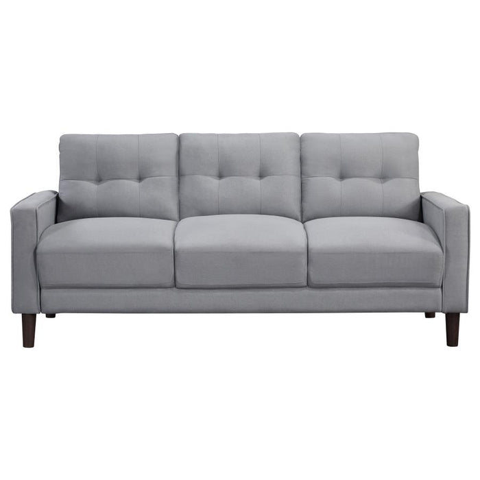 Velinor 3-Piece Upholstered Track Arm Tufted Sofa Set Grey