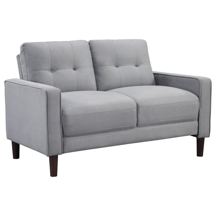 Velinor 3-Piece Upholstered Track Arm Tufted Sofa Set Grey