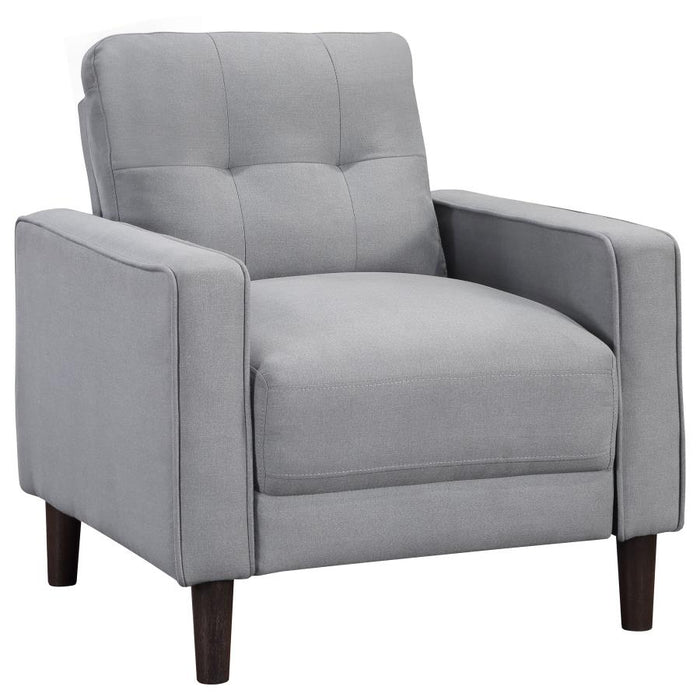 Velinor 3-Piece Upholstered Track Arm Tufted Sofa Set Grey