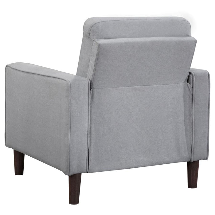 Velinor 3-Piece Upholstered Track Arm Tufted Sofa Set Grey