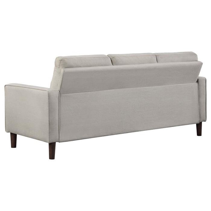 Soft Spot L3-Piece Upholstered Track Arm Tufted Sofa Set in Beige