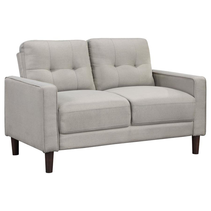 Soft Spot L3-Piece Upholstered Track Arm Tufted Sofa Set in Beige