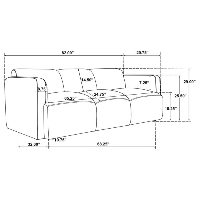 Stratus Collection Modern Sculptural Sofa, Loveseat & Chair – Textured White