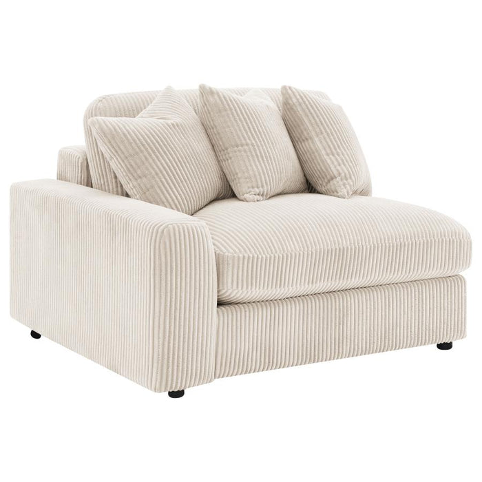 Tavaro Upholstered Reversible Chaise Sectional Sofa Sand