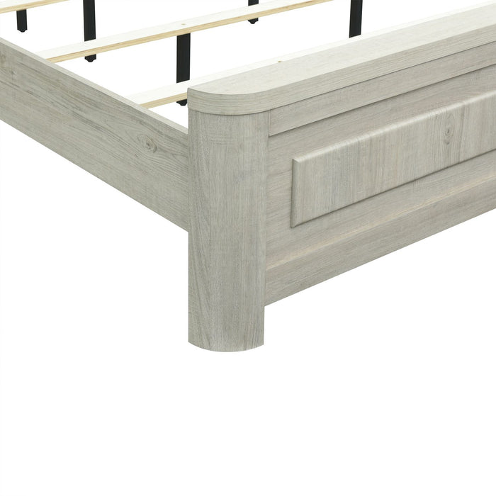 Veltra Collection Modern Farmhouse Panel Bed Frame