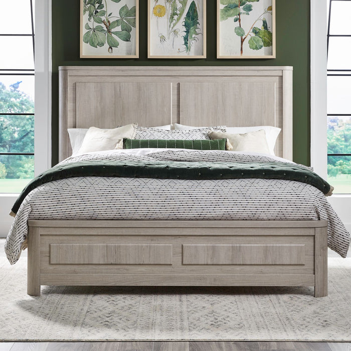 Veltra Collection Modern Farmhouse Panel Bed Frame