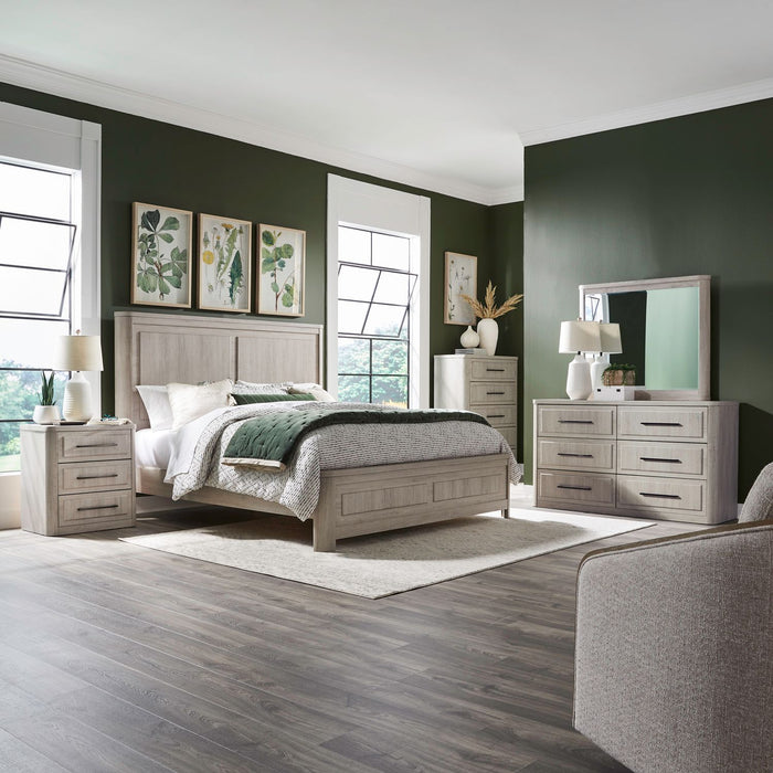 Veltra Collection Modern Farmhouse Panel Bed Frame