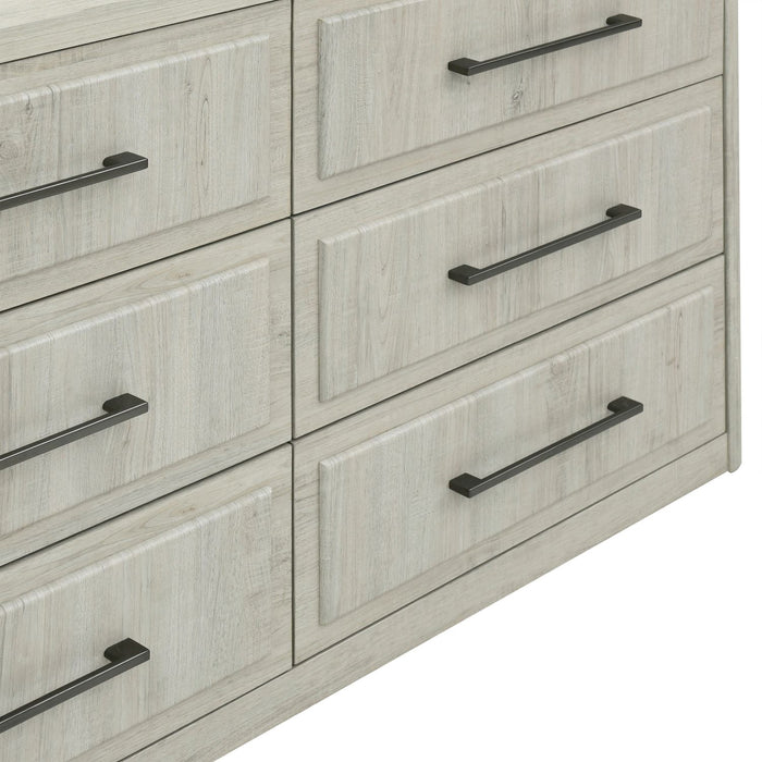 Veltra Collection Contemporary Farmhouse Panel Bedroom Set