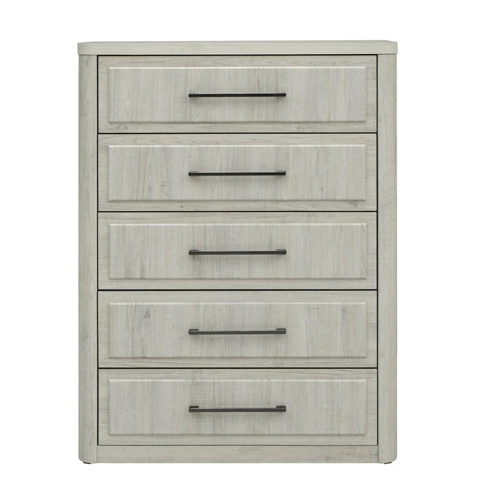 Veltra Collection Contemporary Farmhouse Panel Bedroom Set