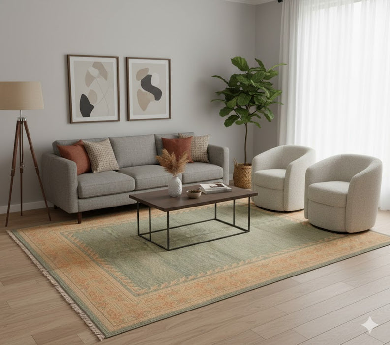 Sultanabad 100% wool Hand Made Rug, 8' x 10' 2" (P)