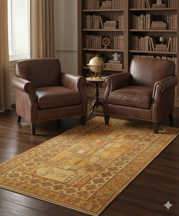 Antique Khotan Samarkand Rug, Tea Pot Design circa 1910's, 5' x 10'