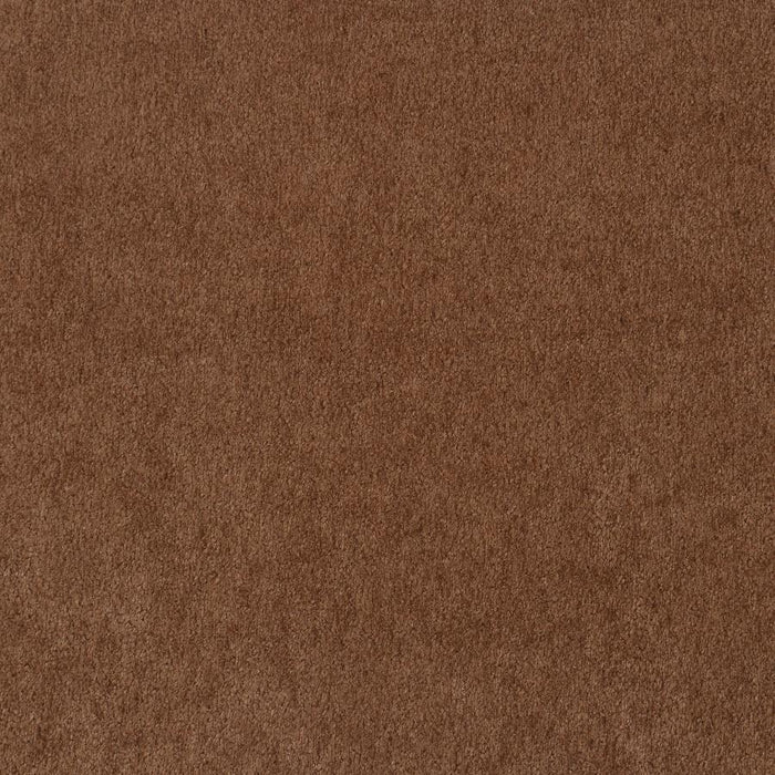 Onari Velvet Upholstered Crescent Arm Sofa Set in Rust