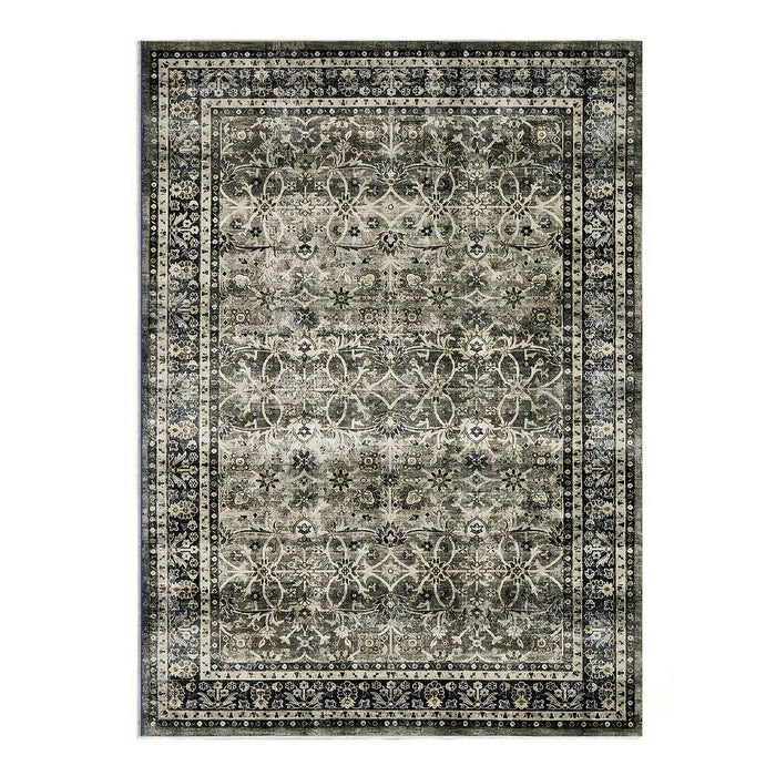 Tibet Collection Area Rug Ultra Soft Washable Rug, Non Slip Area Rug Indoor, Stain Resistant Rugs for Living Room Bedroom Vintage Home Decor