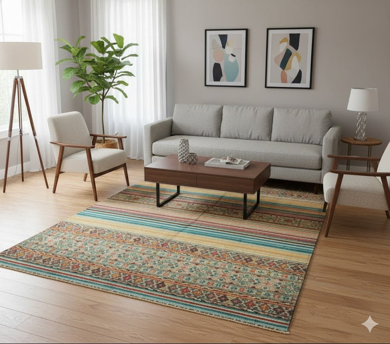 Hand-Knotted Sultanabad Vegetable-Dyed Wool Rug, 8' 3" x 9' 10"  (K)