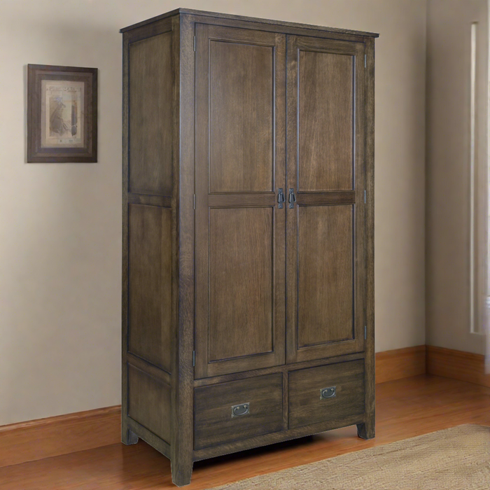 Mission 2 Door / 2 Drawer Armoire