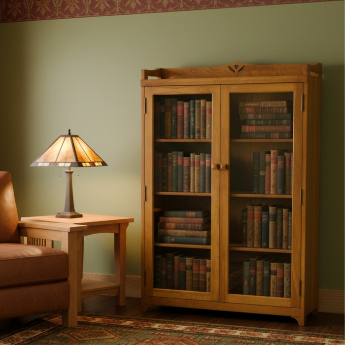 Mission Bookcase / Curio Cabinet - Michael's Cherry (MC1)