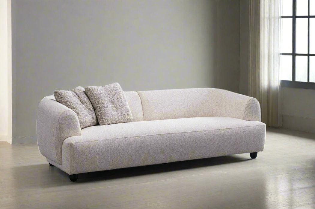 Opal Collection Modern Fabric 3-Seater Sofa – 91"