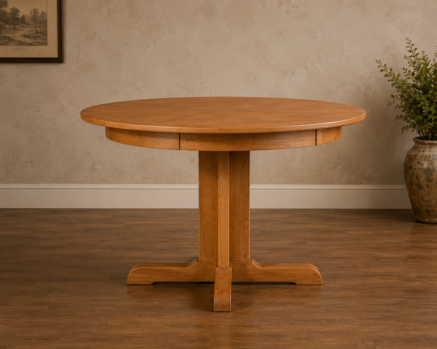 Heritage Cherry 48" Round Solid Cherry Wood Dining Table
