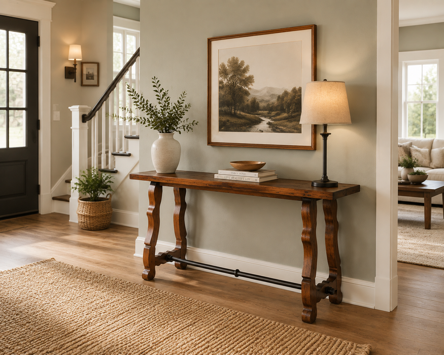 Rustic Reclaimed Solid Wood Sofa Table / Hall way table