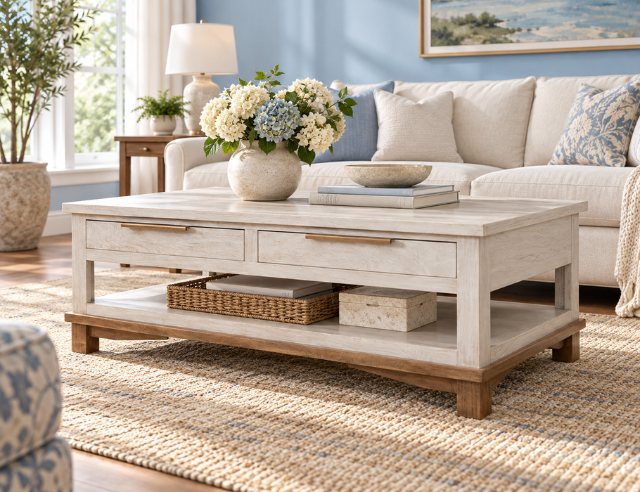 Golden Loft, 4 Drawer, Cocktail Table