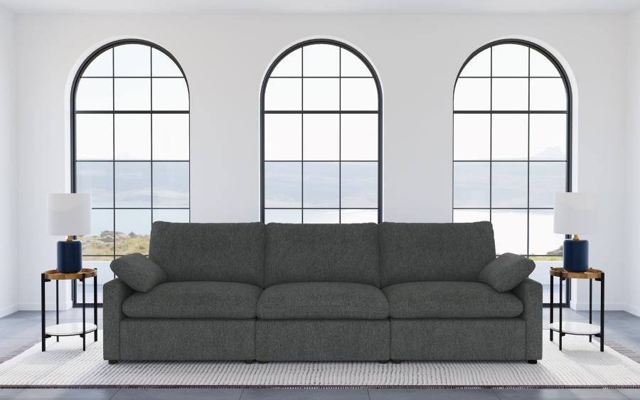 Cenra collection Modular Power Reclining Sofa – Dark Grey