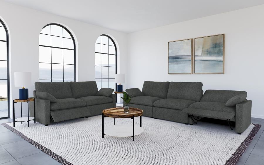 Cenra collection Modular Power Reclining Sofa – Dark Grey