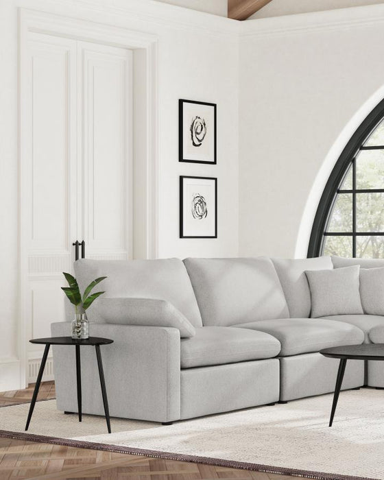Cenra collection Modular Armless Chair Grey