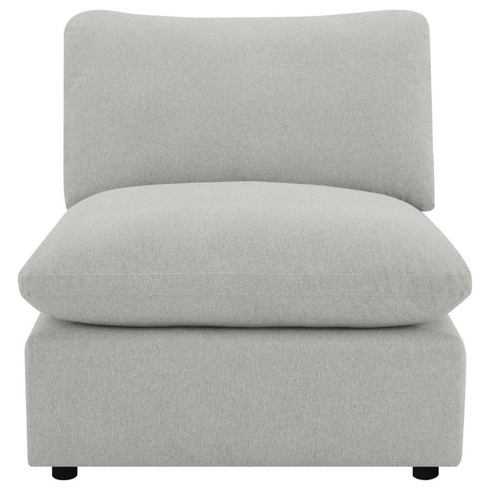 Cenra collection Modular Armless Chair Grey