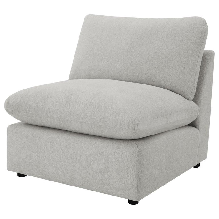 Cenra collection Modular Armless Chair Grey