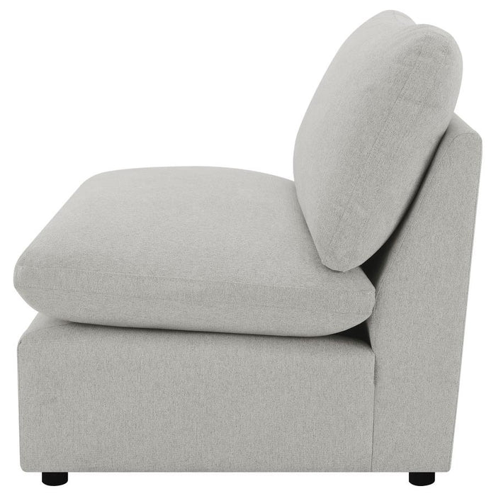 Cenra collection Modular Armless Chair Grey
