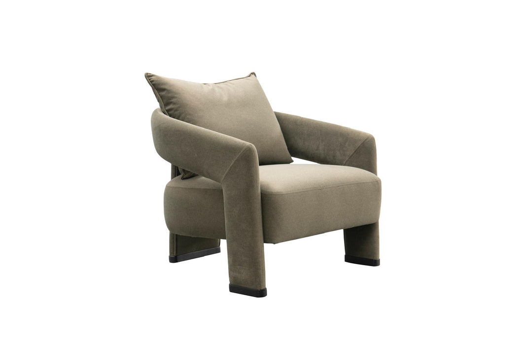 Valora Mid-Century Modern Livingroom Armchair - Gray