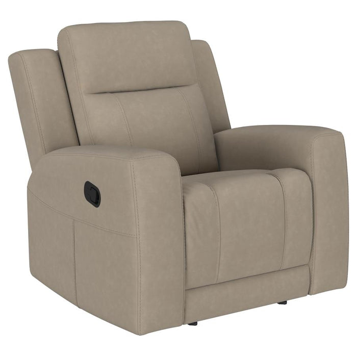 Luvano Upholstered Recliner Chair in Taupe