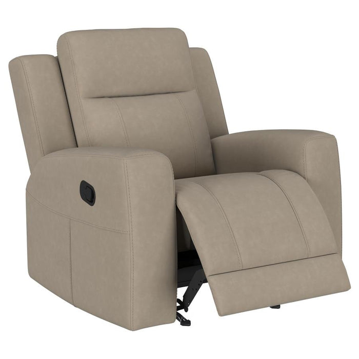 Luvano Upholstered Recliner Chair in Taupe