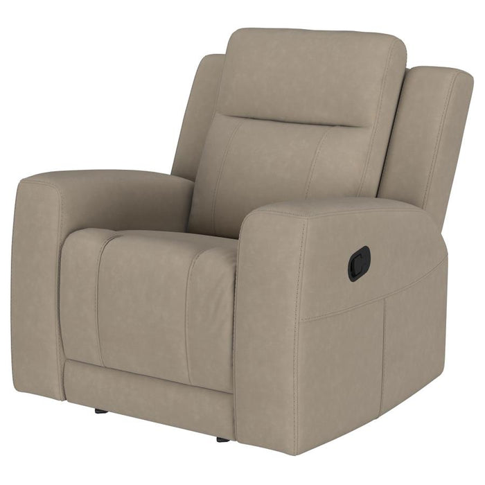 Luvano Upholstered Recliner Chair in Taupe