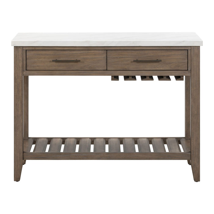 Wynford Bar Console Table – Wood Wine Storage with Drawers