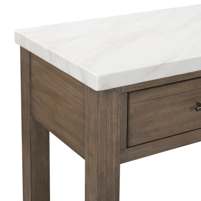 Wynford Bar Console Table – Wood Wine Storage with Drawers