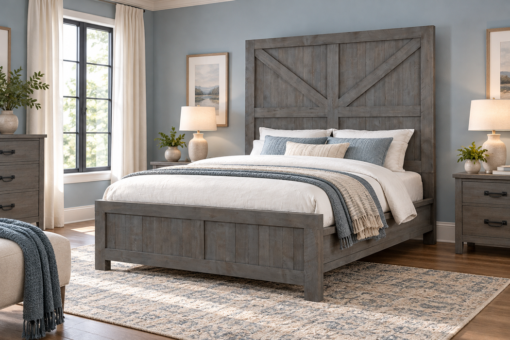 Haven Modern Farmhouse Rustic Bedroom Set