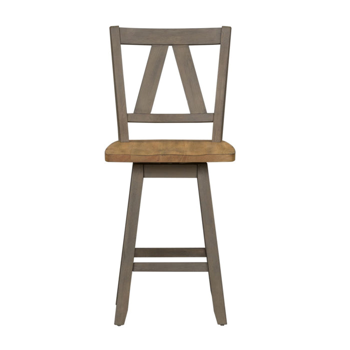 Nuvra Farm Counter Height Swivel Chair, Bar stool
