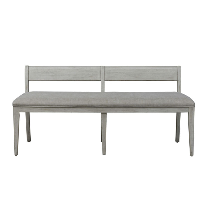 Hillstone Farmhouse Upholstered Bench in Antique White