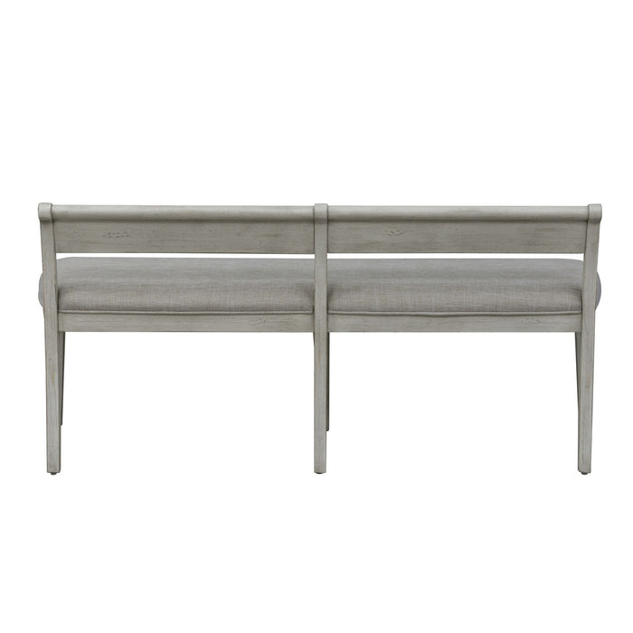 Hillstone Farmhouse Upholstered Bench in Antique White