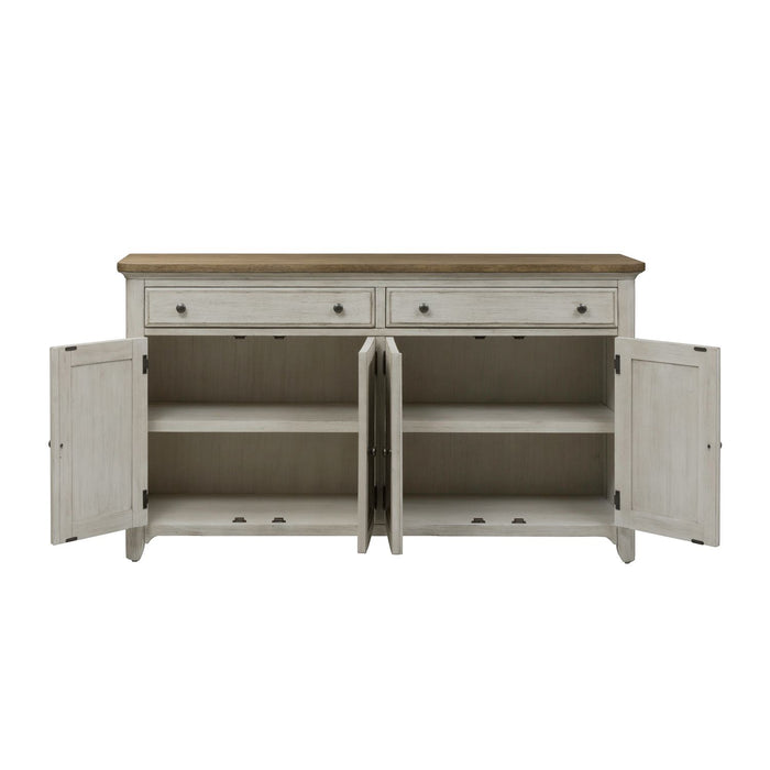 Hillstone Farmhouse Sideboard - Distressed White