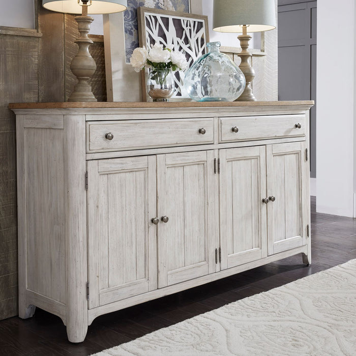 Hillstone Farmhouse Sideboard - Distressed White