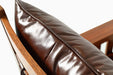 Craftsman / Mission Leather and Oak Armchair - Chestnut