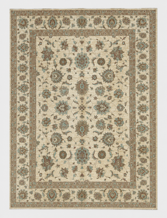 Hand-Knotted Vegetable Dye Sultanabad Rug from Pakistan, 9' 2" x 12'