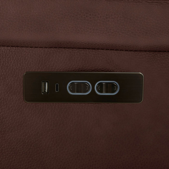 Opulent Rest Series Top Grain Leather Power Recliner Sofa Set