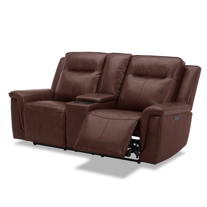 Opulent Rest Series Top Grain Leather Power Recliner Sofa Set