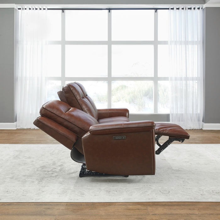 Opulent Rest Series Top Grain Leather Power Recliner Sofa Set