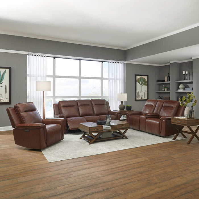 Opulent Rest Series Top Grain Leather Power Recliner Sofa Set
